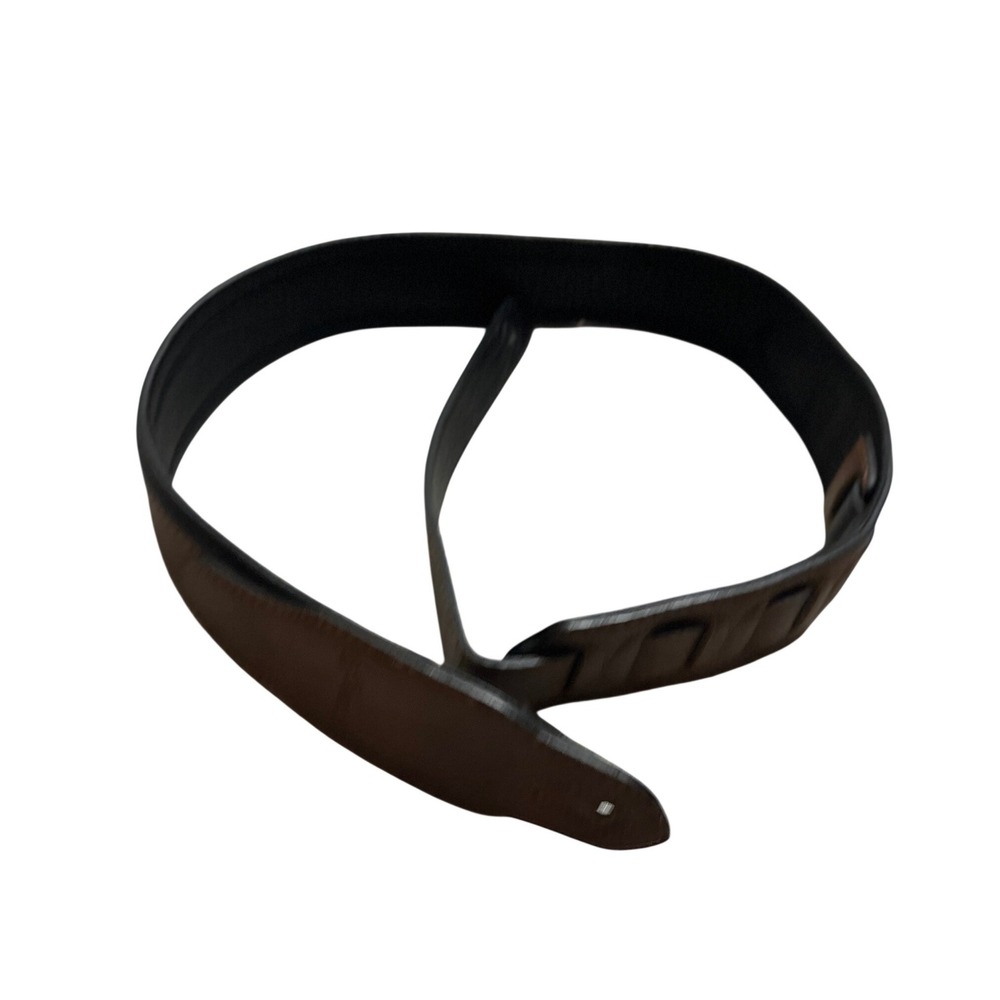 Stagg Padded Leather Guitar Strap Brown Black Adjustable Bass Acoustic Electric
